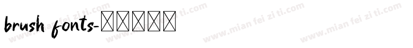 brush fonts字体转换